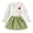 White, variant on Enyan Toddler Girls Outfits Long Sleeve Solod Color Top Skirt Set 2pcs Little Girl Fall Winter Clothes Skirt Set,2-3 Years