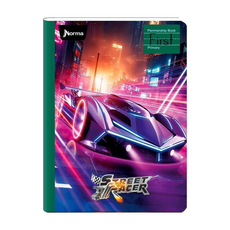Norma Street Racer Mid Penmanship First Composition Notebook 7