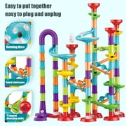 Marble Runs for Kids, 142 Pcs Marble Run Race Coaster Set, Marble Tracks Learning Toy Construction Building Blocks Set, Coaster Maze DIY Toys for Kids