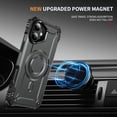 thumbnail image 2 of ELEHOLD for iPhone 16 Plus Case, Compatible with Mag safe Accessories, Strong Magnetic Military-Grade Drop Protection Invisible Kickstand Shockproof Protective Phone Case,Gray, 2 of 7