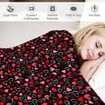 thumbnail image 2 of Hearth & Gear Valentine's Day Hug Blanket Winter Flannel Blanket Valentine's Day Cute Style Suitable For Bed Sofa Couch Travel Camping And Plaid Throw Blanket Fuzzy Blanket Twin Size Heated Blanket, 2 of 7