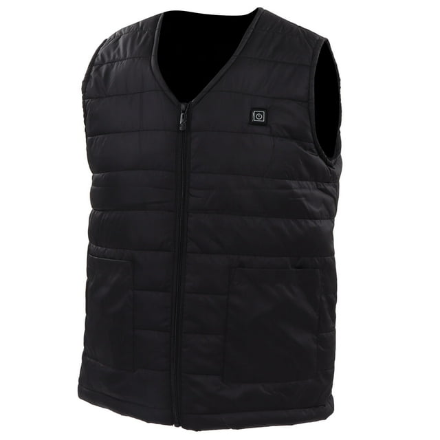 Vest Con Calefacción Con Cuello En Cuello, Chaleco Calentado Liviano, 3 Niveles De Calefacción, Hombres De Esquí De Esquí, Con Calor Cómodo, Adecuado Para Ropa Diaria