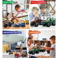 thumbnail image 3 of Mozlly Friction Powered Transport Truck Toy Set – Includes 3 Emergency Tow Trucks with 3 Big Racing Trucks and Bulldozer, 3 Farm Tractor Cars with Water Tank, Log Hauler, Tractor – Style May Vary, 3 of 7