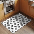 thumbnail image 3 of Black Boho Bathroom Rug Washable 2x3 Entryway Rug Non Slip Modern Tribal Aztec Abstract Geometric Front Door Mat Low Pile Indoor Doormat Throw Floor Carpet for Kitchen Bedroom Entrance, 3 of 8