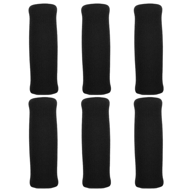 BESTYASH 6Ud Tapas Protectoras Para Manijas De Andador Y Bastón Negras Con Material Esponjoso Cómodo Y Resistente