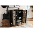 thumbnail image 5 of Baxton Studio Melle Modern and Contemporary Two-tone Oak Brown and Dark Gray 2-Door Wood Entryway Shoe Storage Cabinet, 5 of 5