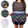 thumbnail image 3 of Yayeee Canvas Storage Basket with Handles for Shelves Fabric Bins Closet Organizer, Rainbow Space Cat, 3 of 8