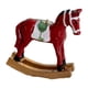 thumbnail image 1 of Estatua de caballo de Navidad, escultura de resina, accesorio para fiestas, colección, decoración de escritorio Rojo, 1 of 9