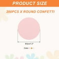 thumbnail image 2 of Uxcell 200Pcs Round Confetti Glitter Confetti Table Confetti Decor for Party Decorations, 1.2 x 1.2 Inch, Pink, Gold, White, 2 of 6