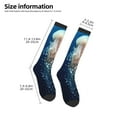 thumbnail image 5 of Easygdp White Jellyfish Dansing In The Ocean Fashionable Adult Sockings&Sports Sockings&Breathable Sockings, Non-Pilling,Contrasting Color Design, 5 of 9