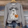 thumbnail image 2 of WEIWEN Boo Jee Halloween Sweatshirt for Women Cute Ghost Pumpkin Graphic Fall Outfits for Women Dressy Casual Long Sleeve Pullover Going Out Tops Womens Sweaters S, 2 of 6