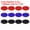 Black, Black, Red, Red, Dark Blue, Dark Blue, variant on 63mm/2.5 Inch Air Hockey Pucks, Air Hockey Heavy Replacement Pucks, 4Pcs Per Color, 12 Pack