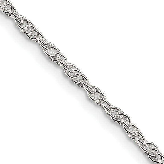 Sterling Silver 2mm Loose Rope Chain 22 Inches