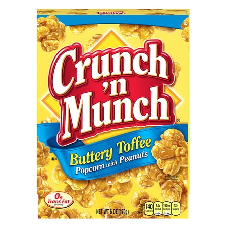 Crunch N Munch Buttery Toffee Popcorn with Peanuts 6 oz
