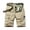 Khaki, variant on Cargo Shorts for Men Summer Casual Fashion Camo Print Button Closure Straight Leg Knee Length Work Shorts with Pockets
