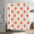 thumbnail image 5 of Rateoe Orange Peach Shower Curtain - Fancy Bathroom Shower Curtain Sets - Waterproof Shower Curtain with Hooks with 12 Plastic Hooks 72x72 Inches, 5 of 5