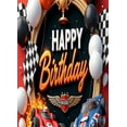 thumbnail image 4 of Racing Cars Birthday Banner Trophy Balloon Fire for Kids Party Indoor Celebration Event Decoration, 4 of 7