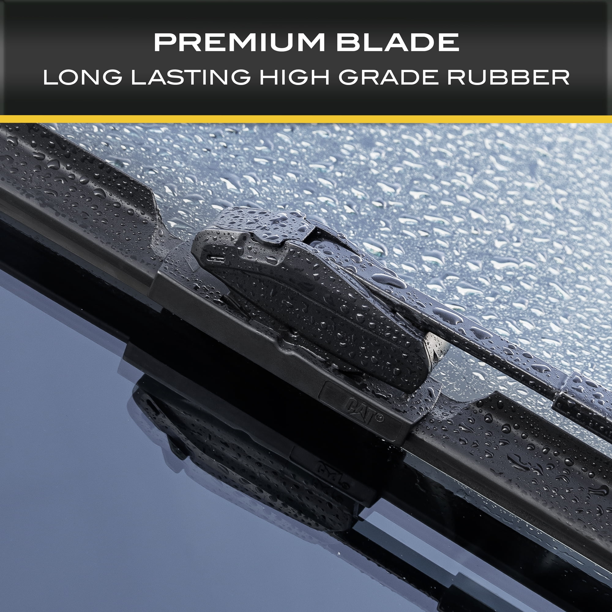 Cat C2.0 Heavy Duty Beam Windshield Wiper Blades for Cars, Trucks, Vans, Pickups, and SUVs - All Season Streak-Free, Silent, Crystal-Clear Clean