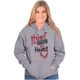 thumbnail image 5 of Thief Stole My Heart Valentines Day Zip Hoodie Sweatshirt Women Brisco Brands S, 5 of 6