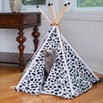 thumbnail image 4 of AeroMark International C46 Armarkat Cat Bed, Teepee Style - White & Black Paw Print, 4 of 5