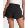 thumbnail image 2 of Shorts CRZ YOGA con Falda Superpuesta y Cintura Alta Negro XS, 2 of 6