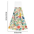 thumbnail image 6 of Yayeee Kitchen Hanging Hand Towels Set of 2 with Loop Bathroom Absorbent Tie Towel, Cartoon Animals, 6 of 7