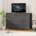 thumbnail image 4 of AKDSteel Tv Console Table With 10 Fabric Drawers, Adjustable Feet, And Anti-Tip Kit, Entertainment Center For Living Room Or Bedroom, 4 of 8
