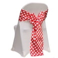 thumbnail image 3 of Your Chair Covers - 10 Pack Satin Sashes Red/White Polka Dots, 3 of 4