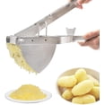 thumbnail image 1 of Potato Masher, Professional Potato Ricer Press Incorporate Air Into Potatoes, For Commercial And Home Use, Ergonomic Handle Design, Good Grips Stainless Steel, 1 of 7