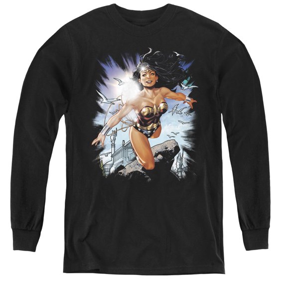 Jla - Of Themyscira - Youth Long Sleeve Shirt - X-Large