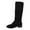 Black, variant on Rokment Slouch Knee High Boots for Women 2025 Trendy Fall Winter Suede Low Heel Wide Calf Slouchy Dress Tall Boots Black Size 6