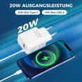 thumbnail image 2 of Cargador rápido USB C de 2 puertos Cargador rápido PD de 18 W, cargador adaptador de corriente QC 3.0 universal compatible con iPhone 13/12/11 Pro/Mini/Pro Max/X/XS Max/XR/SE 2020/8 Plus, iPad, Airpods ACTIVE Biensenido a ACTIVE, 2 of 5