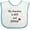 White and Blue, variant on Inktastic Single Grandma Boys or Girls Baby Bib