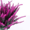 thumbnail image 2 of Artificial Lavender Flowers Outdoor UV Resistant Fake Flowers No Fade Faux Plastic Plants Garden Porch Window Box Decorating (Classic Purple), 2 of 5