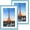 Blue, variant on A4 Picture Frame Set of 2, Silver Photo Frame with HD Plexiglass, Display Pictures 6x8 with Mat or 8.3x11.7 Without Mat Multi Picture Frames Collage for Tabletop or Wall Display