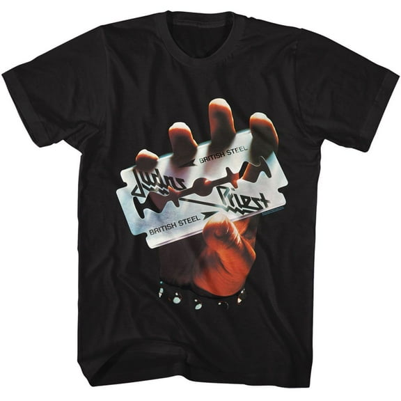 Judas Priest British Steel Black Adult T-Shirt 3Xl