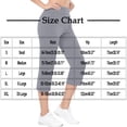 thumbnail image 2 of Women's Casual Capri Leggings Solid High Elastic Waist Cropped Pants Summer Running Yoga Workout Capris with Pockets, 2 of 6