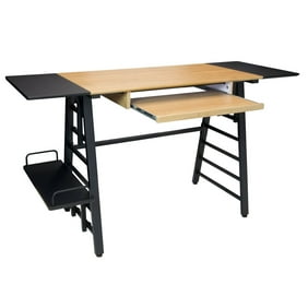 Mainstays Arris Writing Desk Canyon Walnut Walmart Com