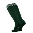 thumbnail image 2 of Elite Finale 3 Stripe Soccer Socks (Dark Green/White, Large), 2 of 2