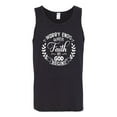 thumbnail image 2 of Wild Bobby Worry Ends When Faith In God Begins Inspirational/Christian Men Graphic Tank Top, Black, Small, 2 of 5