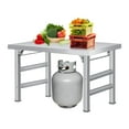 thumbnail image 1 of QinaQin Folding Stainless Steel Worktable, NSF Commercial Prep Table with 520 Lb Shelf Capacity for Kitchen or Warehouse, 1 of 7