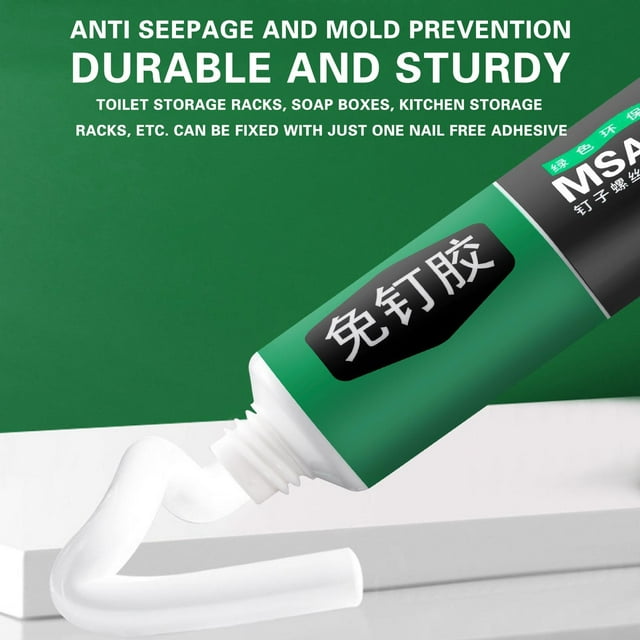 XYAIYT Heavy Duty Nail-Free Universal Adhesive Quick-Drying Glue for DIY Repair and Installation Versatile for Metal Ceramic Plastic Concrete Indoor Use with Strong Bonding Strength