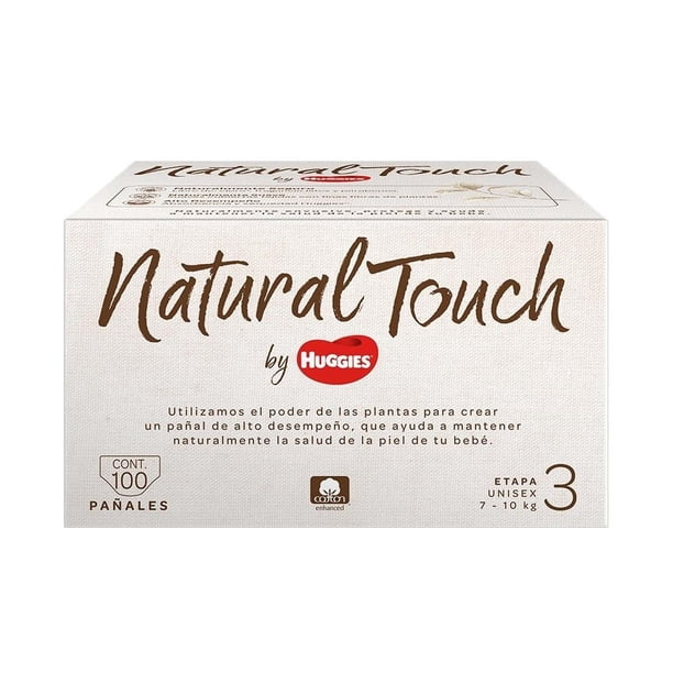 Pañales Natural Touch By Huggies Etapa 3 100 piezas