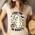 thumbnail image 4 of Boo in Booty Cute Ghost T-Shirt | Funny Unisex Spooky Outfit, Light Pink, Size 2XL, 4 of 6