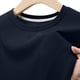 thumbnail image 4 of pstuiky camisetas para hombre, Camiseta informal de cuello redondo de color liso para hombre, camiseta de manga corta con cuello redondo camisetas de hombre l, 4 of 9