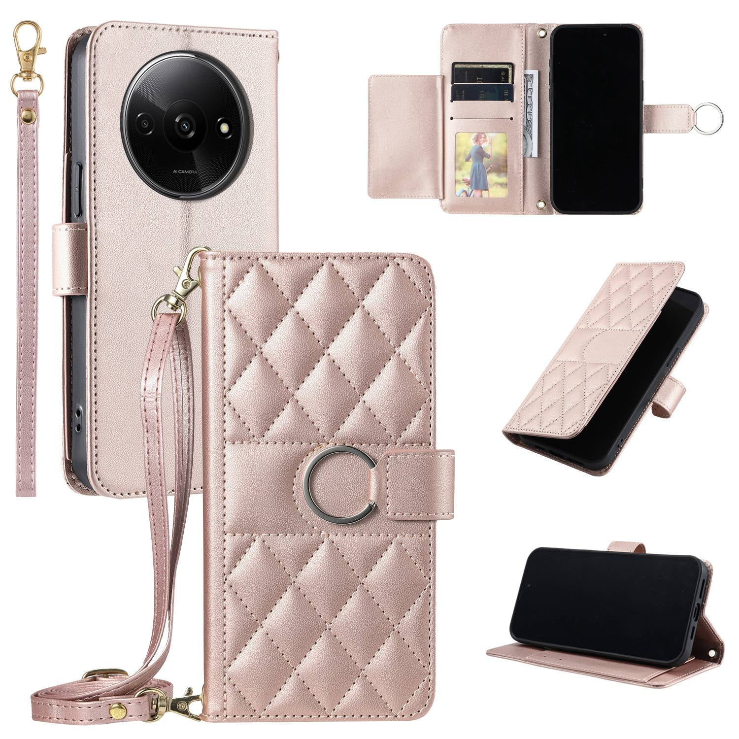 For Redmi A3 A3X Phone Case Wallet Case with Card Holder Magnetic For Redmi A3 A3X Leather Phone Cases