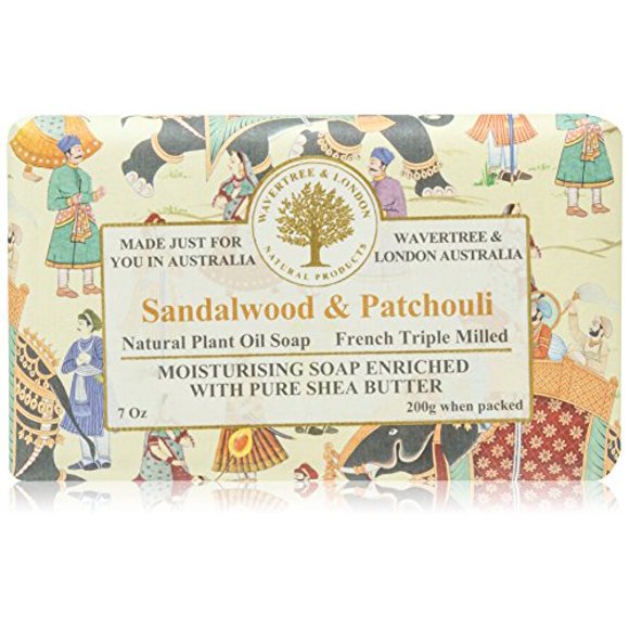 Wavertree & London Sandalwood & Patchouli luxury soap (1 bar)