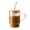 E, variant on Drinking Glasses with Wooden Lid and Glass Straw, Glass Cup with Handle, Iced Coffee Cup, Glass Water Bottle with Straw, Cute Water Cup, 20oz