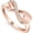 Rose Gold NO.6, variant on Infinity Cremation Ring for Ashes - Stainless Steel Cremation Inlay Crystal Urn Jewelry I Carry You with me Memorial Keepsake Locket Rings for Human/Pet Ash