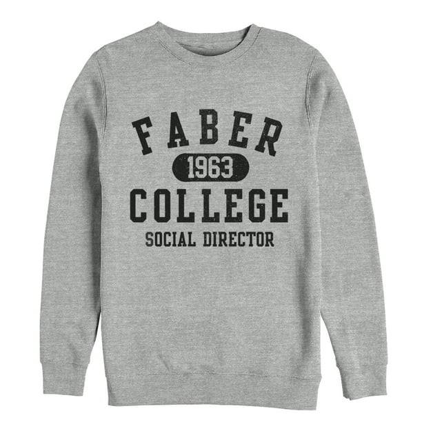 Men's Animal House Faber College Social Director Sweatshirt Athletic Heather 3X Large Men's Animal House Faber College Social Director Sweatshirt Athletic Heather 3X Large